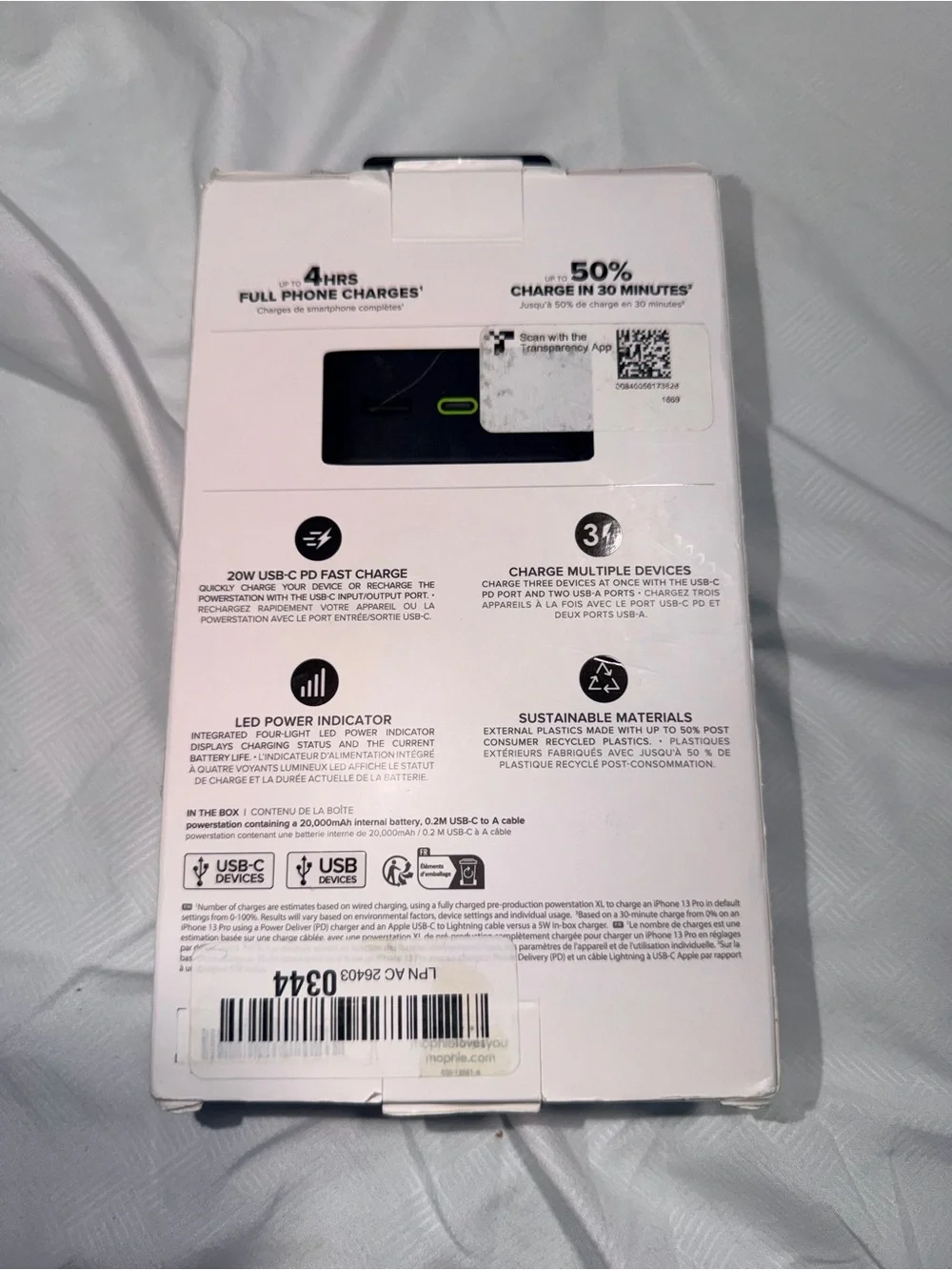mophie powerstation XL Portable Charger - Black
